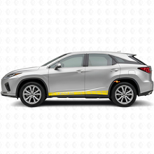 Racing Style Streifen Schweller Vinyl Aufkleber Set für Lexus RX 350_5