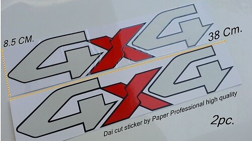 Logo 4x4 Off Road 4wd Decals Sticker Truck Ford Chevy Dodge Toyota Gmc
