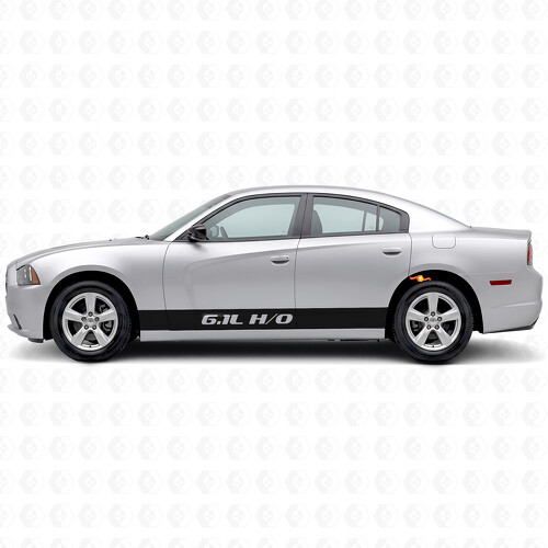 6,1L H/O Streifen Seiten Vinylaufkleber für Dodge Charger 2011-2014