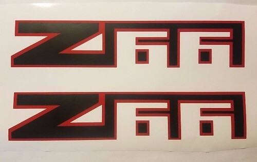 Z66 Aufkleber Aufkleber Chevy Chevrolet Avalanche Truck schwarz matt (SET)
