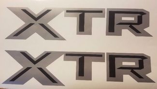 XTR-Aufkleber, grau und schwarz matt Truck Silverado F150 (SET)