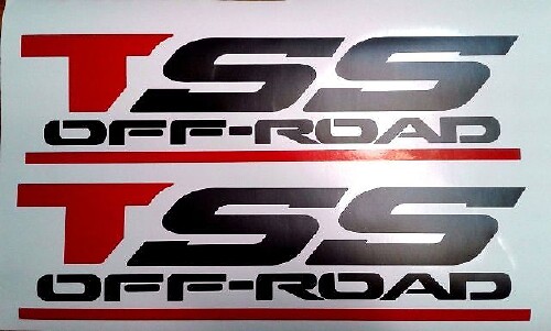 Tss Off Road Decals Aufkleber, Schwarz Matt Set 1
