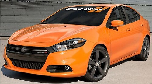 DODGE DART Jede Farbkombination LINIEN WINDSCHUTZSCHEIBE VINYLAUFKLEBER