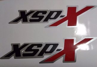 XSP-X Aufkleber, schwarz matt rot und grau TOYOTA TUNDRA TACOMA (Set)