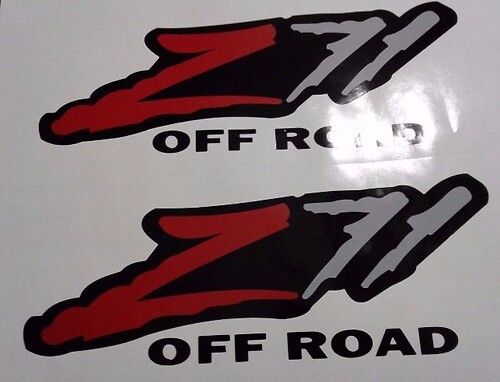 Z71 Off-Road-Aufkleber, Silverado Tahoe GM Sierra (SET)
