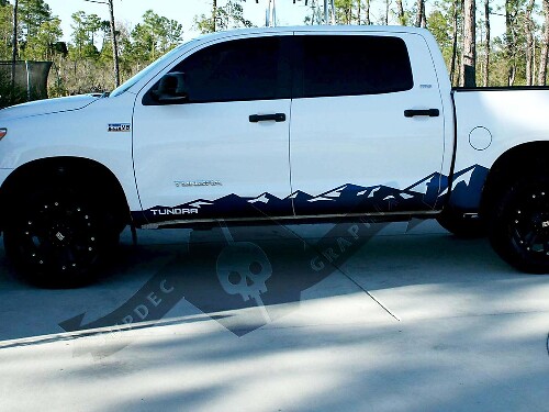 Toyota Tundra Side Door Rocker Panel Mountain Aufkleber Aufkleber 2007 - 2020