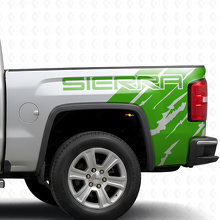 Markenbedrucktes, Used-Look Seitenvinyl-Aufkleber-Set für GMC Sierra 2016_3