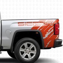 Markenbedrucktes, Used-Look Seitenvinyl-Aufkleber-Set für GMC Sierra 2016_4