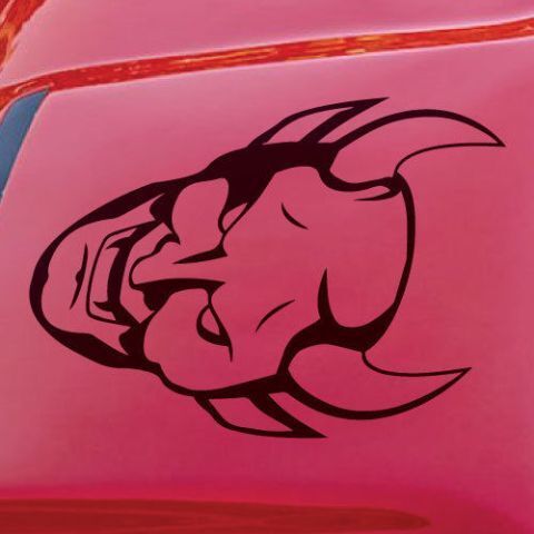 Dodge Demon Challenger SRT Hood Scoop Logo Ca Vinyl-Aufkleber Grafik-Aufkleber