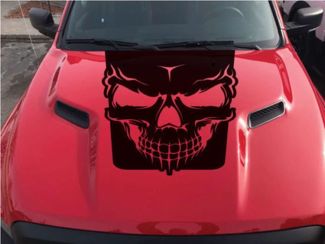 2015–2017 Dodge Ram Rebel Skull Hood Truck Vinyl Aufkleber Grafikoptionen Farbe