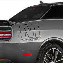 Mopar M Logo Vinyl-Aufkleber Rückseite für Dodge Challenger_3