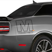 Mopar M-Logo Rückseiten Vinyl-Aufkleber für Dodge Challenger 3