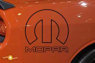 Mopar-Aufkleber, Challenger-Logo, Seitenaufflackern, Auto, LKW, Vinyl-Grafik