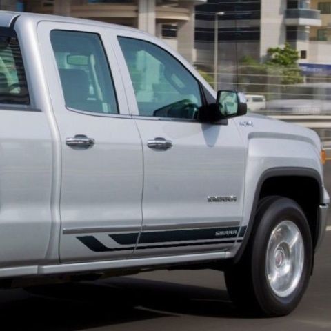 Zweiseitiger Streifen Seiten-Vinylaufkleber für GMC Sierra