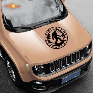 Jeep Renegade Yeti Big Foot Bigfoot Sasquatch Motorhaube Aufkleber Vinyl SUV Aufkleber