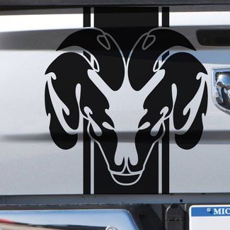 Dodge Ram Stripe Logo Grafik Aufkleber Seiten- oder Heckbett Truck Vinyl Tribal