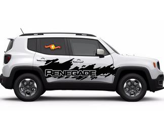 Jeep Renegade Side Splash Splatter Logo Grafik Vinyl Aufkleber Aufkleber