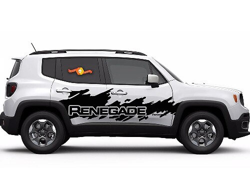 Jeep Renegade Seiten-Splash-Spritzer-Logo-Grafik-Vinyl-Aufkleber
