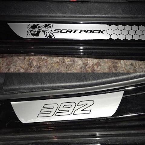 Scat Pack 392 Style Türschweller Vinyl Aufkleber Set für Dodge Charger
