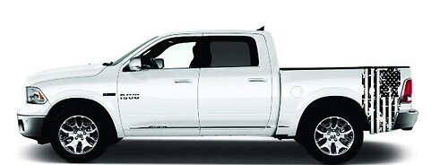 Aufkleber-Set mit amerikanischer Flagge für Chevy Silverado, Chevrolet GMC Sierra 2014
