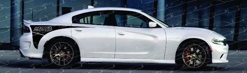392 Viertelstreifen – Vinylaufkleber für den hinteren Kotflügel des Dodge Charger 2015-2017