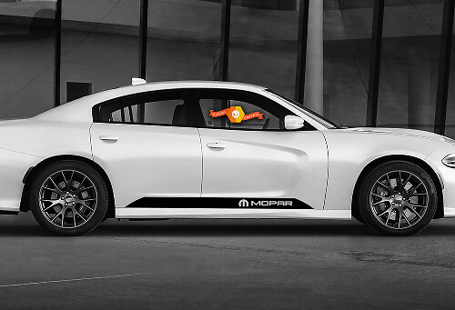 Mopar Logo Streifen Seitenschweller Vinyl Aufkleber Sticker für Dodge Charger 2011-2017