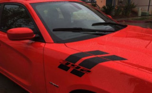Hash-Streifen Motorhaube Vorderer Kotflügel Vinyl-Aufkleber für Dodge Charger 2015-2017