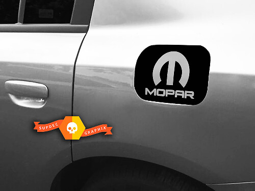 Mopar Benzin-Klapp Vinyl Overlay Aufkleber 2 für Dodge Charger 2011+