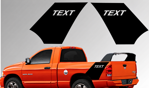 TEXT Heckkotflügel Seitenwand Vinylaufkleber Sticker für Dodge Ram 1500