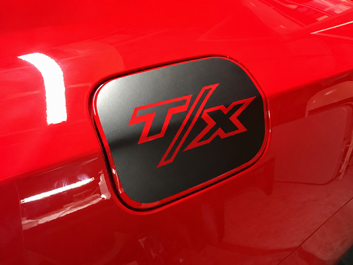 T/X Kontur Kraftstoffklappen-Overlay Heckkotflügel Vinyl-Aufkleber Sticker für Dodge Charger 2011-2017