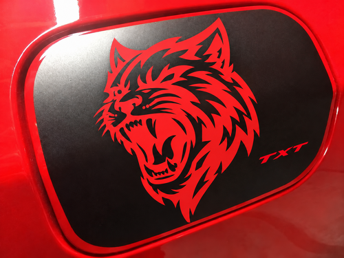 TXT Cat Head Kraftstoffklappenüberzug hinterer Kotflügel Vinylaufkleber für Dodge Charger