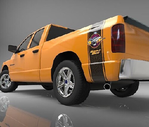 Rumble Bee Honeycomb Seitenstreifen-Aufkleber aus Vinyl für Dodge Ram 1500 2500