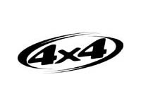 4x4 Logo mit ovalem Rahmen Universeller Vinylaufkleber für Dodge Ram 1500