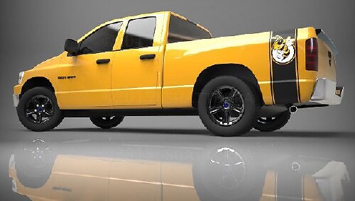 Rumble Bee Style Streifen Seitenwand Vinyl-Aufkleber für Dodge Ram 1500