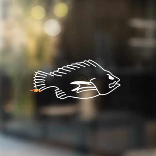 Tilapia Fisch Universeller Vinyl-Aufkleber