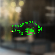 Tilapia Fisch Universeller Vinyl-Aufkleber_2