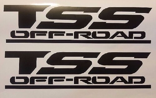 Tss Off Road Decals Aufkleber, Set schwarz matt