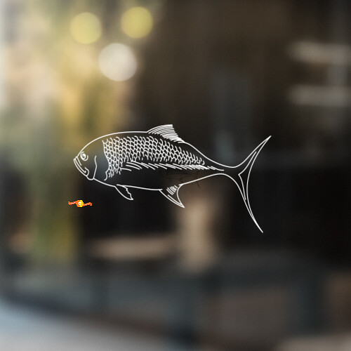 Caranx Fish Universeller Vinyl-Aufkleber