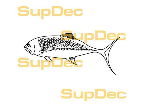 FISCH Vinyl Kunst Wand Fenster Badezimmer Aufkleber Abziehbar #4
