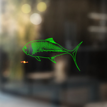 Caranx Fish Universeller Vinyl-Aufkleber_2