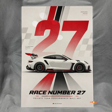Motorsport-Nummer Poster Glänzendes Acryl Wandkunst-Panel_3