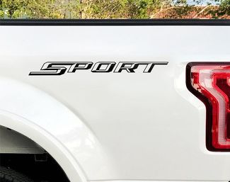 Ford F150 Sport Aufkleber Bettseitenaufkleber 2015 2016 Aufkleber Vinylschnitt Paar Aufkleber L