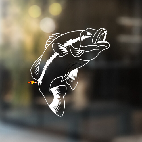 Perch Fisch Universeller Vinyl-Aufkleber