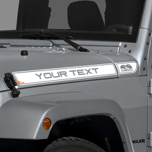 Individuelle Aufschrift 4x4 Offroad Logo Motorhauben-Streifen Vinyl-Aufkleber Dekor für Jeep Wrangler TJ 2
