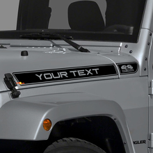 Individuelle Aufschrift 4x4 Offroad Logo Motorhauben-Streifen Vinyl-Aufkleber Dekor für Jeep Wrangler TJ 3
