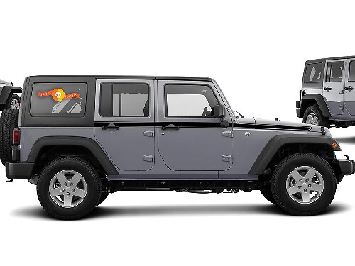Umriss Seitenstreifen Vinyl Aufkleber Set für Jeep Wrangler JK JKU