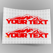 Individuelle Text Mountain Grafik Vinyl Aufkleber Sticker für Jeep Wrangler 2