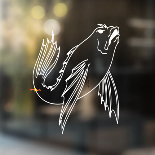 Flying Fish Universeller Vinyl-Aufkleber