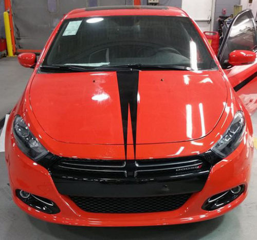 2013-2017 Dodge Dart Split Hood Stripe Aufkleber Aufkleber