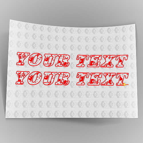 Benutzerdefinierter Aufkleber im verwaschenen Kratzer-Stil aus Vinyl für Jeep Wrangler